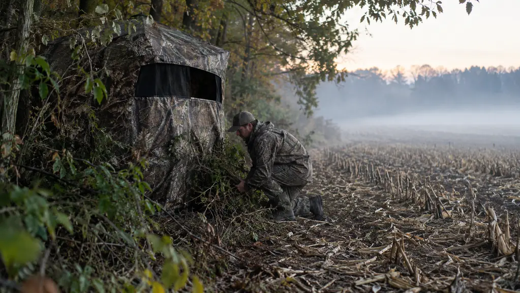 How to Brush In a Hunting Blind